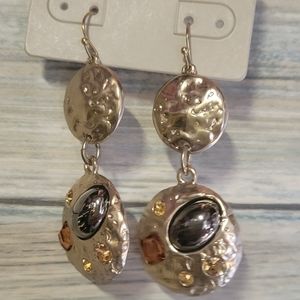 CHICO'S EASTON MULTI GEM EARRINGS
